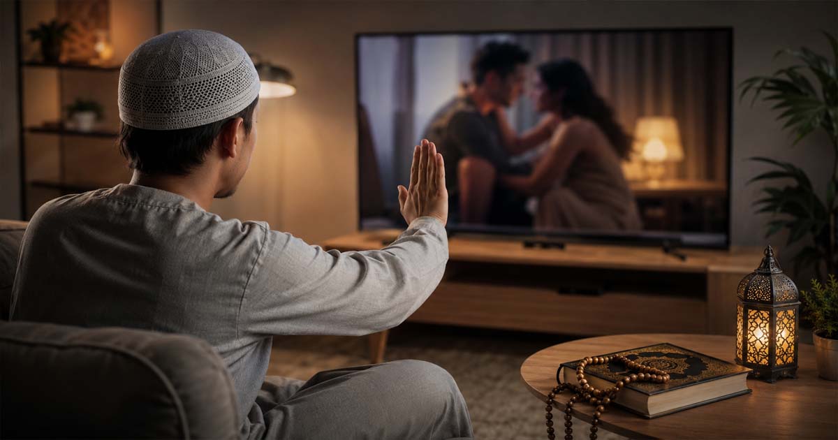 Bagaimana Hukum Menonton Film atau Serial yang Mengandung Adegan Tidak Pantas