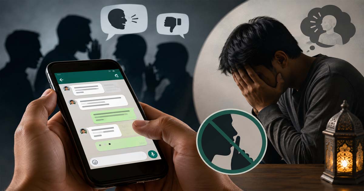 Bergunjing di Grup WhatsApp
