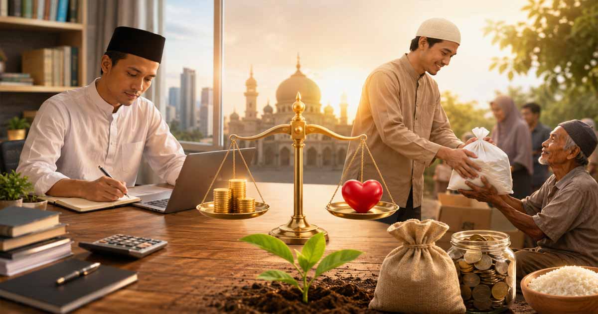Mengapa Islam Mengajarkan Keseimbangan antara Mencari Harta dan Berbagi