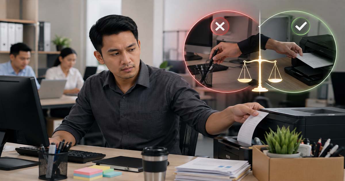 Menggunakan Fasilitas Kantor untuk Keperluan Pribadi